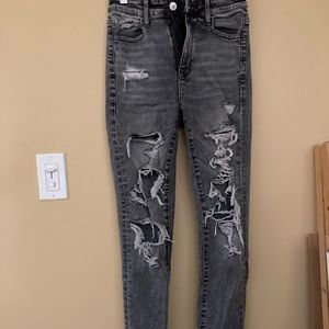 American eagle Super High Rise jeggings